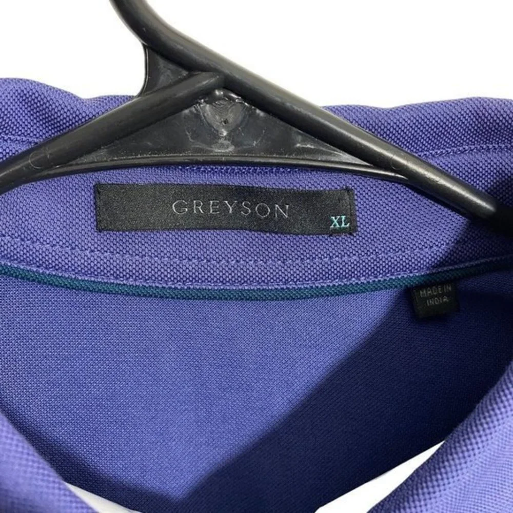 Greyson Mens‎ Golf Polo XL Indigo Stretch Performance CREWE Cup Event